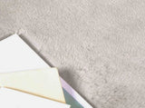 Anti-Slip Faux Rabbit Fur Rug OLITE Beige 200 cm Polyester 42021649