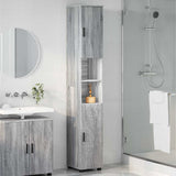 Bathroom Cabinet with Storage Grey Sonoma 30 x 35 x 192 cm 883340