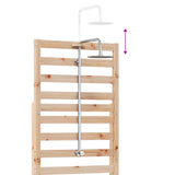 Outdoor Shower 225 cm Solid Pine Wood and Stainless Steel 886348