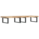 Basin Shelf Wall Mounted Steel and Solid Wood Acacia 3302813