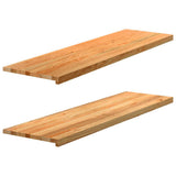 Window Sills 2 pcs Light Brown 140x40x2 cm Solid Wood Oak 4009163
