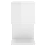 Bedside Cabinets 2 pcs High Gloss White 50x30x51.5 cm Engineered Wood 806377