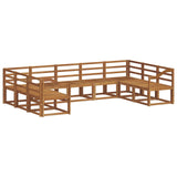 Outdoor Sofa Set 9 pcs Natural Solid Acacia Wood 3366997