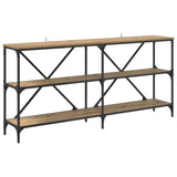 Console Table Artisan Oak 160 x 30 x 75 cm Engineered Wood 881903