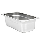 Gastronorm Containers 8 pcs GN 1/3 100 mm Stainless Steel 50895