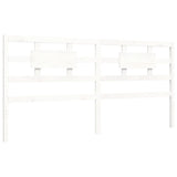 Bed Frame without Mattress White Super King Size Solid Wood Pine 3192572