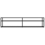 ZNTS TV Cabinet Black 180x40x40.5 cm Tempered Glass 331723