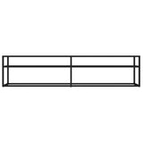 ZNTS TV Cabinet Black 180x40x40.5 cm Tempered Glass 331723