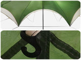 Party Tent Green 600 x 600 x 400 cm Polyester and Steel 42028611