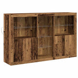 LED Sideboard Old Wood 162 x 37 x 100 cm Engineered Wood 3333124