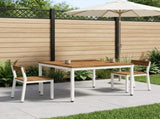 Coffee Table Natural and White 100 x 100.5 x 45 cm 901290