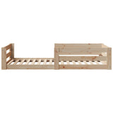 Bed Frame without Mattress 80x160 cm Solid Wood Pine 855690