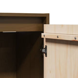 Wall Cabinets 2 pcs Honey Brown 30x30x100 cm Solid Pinewood 813512