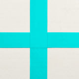 Inflatable Gymnastics Mat with Pump 60x100x10 cm PVC Green 92651