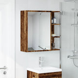 Bathroom Mirror Cabinet Old Wood 62.5x20.5x64 cm Engineered Wood 856177