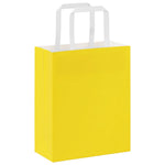 ZNTS Paper Bags 250 pcs with Handles Yellow 18x8x22 cm 4102006