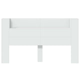 Headboard Cabinet with LED White 180 x 16.5 x 103.5 cm 8006544