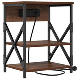 Bedside Cabinet Brown Oak 41 x 31 x 51 cm Engineered Wood 859523