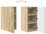 TV Cabinet Set Wall-mounted 2 pcs Sonoma Oak Engineered Wood 3408972