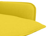 Armchair Light Yellow Fabric 42047707