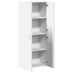 ZNTS File Cabinet White 60x32x153 cm Engineered Wood 3276644