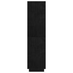 Book Cabinet/Room Divider Black 80x35x135 cm Solid Pinewood 810893