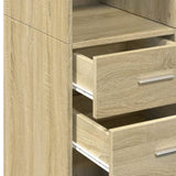 Storage Cabinet Sonoma Oak 70x42.5x225 cm Engineered Wood 3281338