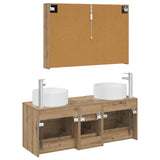 Bathroom Furniture Set 4 pcs Artisan Oak 3407110