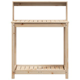Potting Table with Shelves 82.5x50x109.5 cm Solid Wood Pine 832407