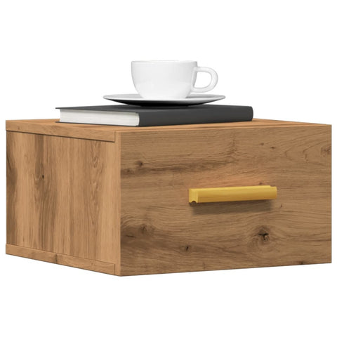 ZNTS Wall-mounted Bedside Cabinets 2 pcs Artisan Oak 35x35x20 cm 857066
