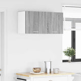 Hanging Cabinet 2 pcs Grey Sonoma and White 40 x 31 x 40 cm 884141
