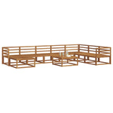 Outdoor Sofa Set 9 pcs Natural Solid Acacia Wood 3368017