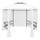 Garden Marquee with Curtains 360x312x265 cm White 180 g/m 312234