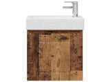 Bathroom Vanity Unit with Tap Old Wood 45.5 x 22.5 x 84 cm 889479
