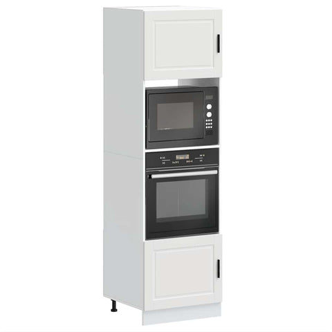 Oven Cabinets 2 pcs Porto White Engineered Wood 3315051