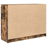 Sideboard Smoked Oak 100x35x76 cm Engineered Wood 3328502