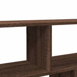 Wall Shelf Brown Oak 100x25x50 cm Engineered Wood 853278