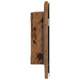 Mirror Old wood 80 x 37 cm Glass and Engineered Wood 863306