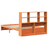 Bed Frame with Storage Headboard Wax Brown 160 x 200 cm 3422761