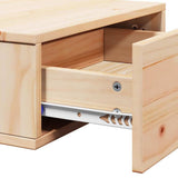 Bedside Table 2 pcs Brown 42 x 32.5 x 40 cm Solid pine wood 873494