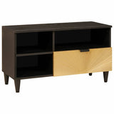 TV Cabinet Black and Gold 80 x 33 x 46 cm Engineered wood 4017845