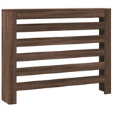 Radiator Cover Brown Oak 104x20x82 cm Engineered Wood 852696