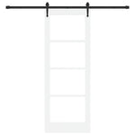 Sliding Door Manual ORKDAL White 78 x 211 cm Wood and metal 3332470