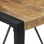 ZNTS Dining Table 80x80x75 cm Rough Mango Wood 321600