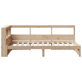 Bookcase Bed without Mattress 90x190 cm Solid Wood Pine 3324366