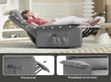 Electric Riser Recline Armchair, with Footrest - Grey T3398P329989