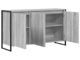Side Cabinet Grey Sonoma 96.5 x 30 x 75 cm Engineered Wood 886609