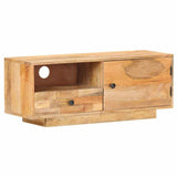 TV Cabinet 90x30x35 cm Solid Mango Wood 320466