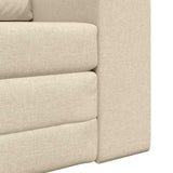Sofa Bed Cream 98 x 71 x 83 cm Fabric 4106661
