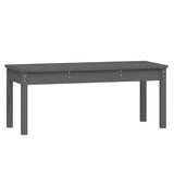 Garden Bench Grey Solid pine wood Medium Classic/Traditional 824006